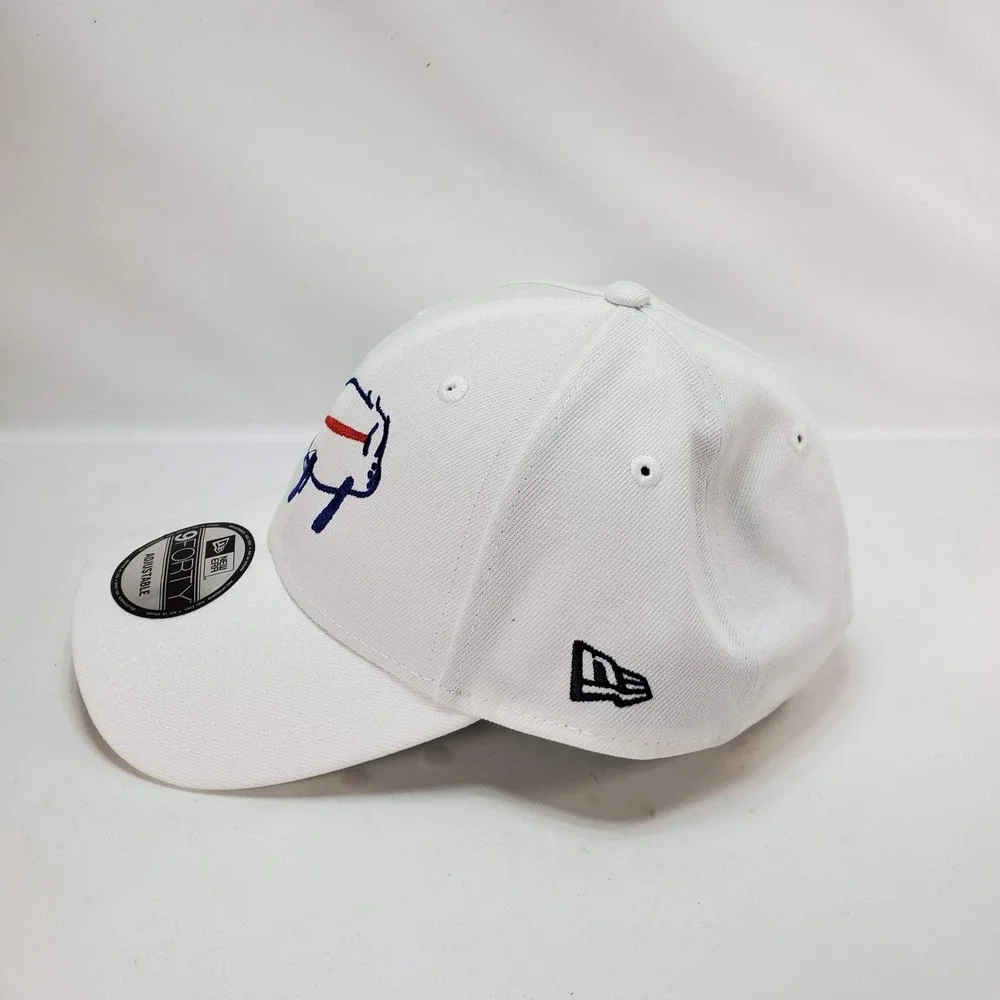 New Era 9FORTY Buffalo Bills OSFA White Josh Allen Billustration Hat NEW